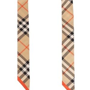 Classic Tan and Orange Checkered scarf
